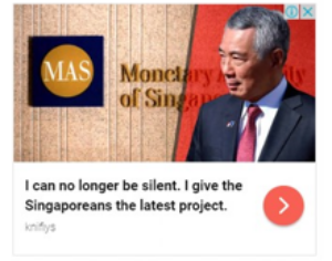 Singapore PM Lee programmatic crypto scam